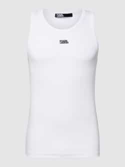 Karl Lagerfeld Baltische unisex katoenen shirt zonder mouwen White Heren