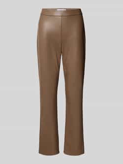 RAFFAELLO ROSSI Flared bootcut broek in leerlook model 'MACY'