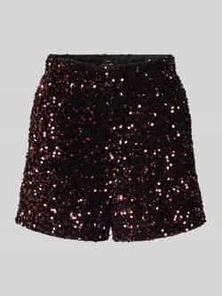 Zero Regular fit korte broek met pailletten