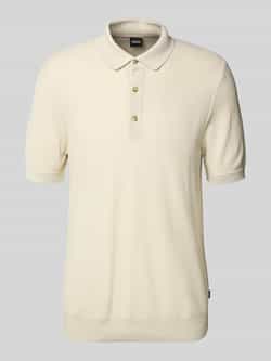 Boss Regular fit poloshirt van een mix van lyocell en katoen model 'LANNOTTI'