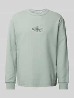 Calvin Klein Jeans Katoenen Heren Sweatshirt Herfst Winter Collectie Green Heren
