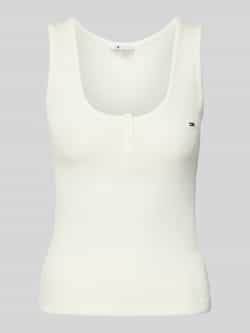 Tommy Jeans Slim fit tanktop van katoenmix