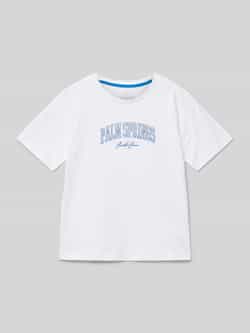 jack & jones T-shirt met labelprint model 'DETROIT'