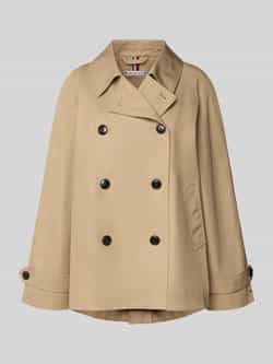 Tommy Hilfiger Korte trenchcoat met waterafstotende functie