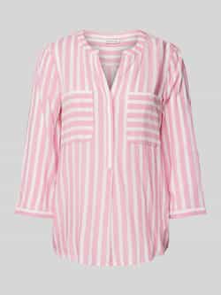 Tom Tailor Regular fit tuniek van lichte viscose met streepmotief