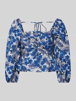 Max Mara Bloemen Crop Top Blouse Palpiti Multicolor Dames