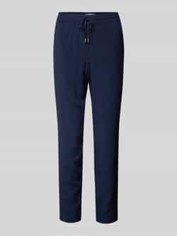 Christian Berg Woman Tapered fit stoffen broek met tunnelkoord