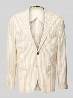 Selected Homme Regular fit colbert van een mix van linnen en katoen model 'HENLEY'