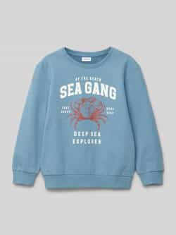 name it Sweatshirt met motief- en statementprint model 'FABIAN'