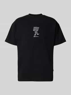 BLKVIS T-shirt met motief- en labelstitching model 'BAKERY'