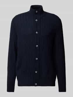 BRAX Regular fit gebreid jack met viscose model 'Jeff'