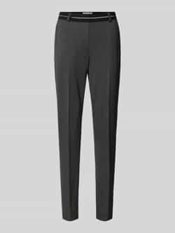 Raphaela By Brax Slim fit stoffen broek met bandplooien model 'Lilyth'