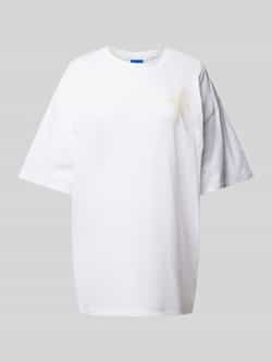 Hugo Blue Oversized T-shirt met labeldetail