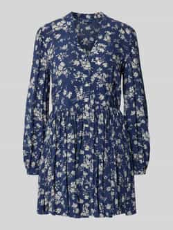 Polo Ralph Lauren Mini-jurk van pure viscose met V-hals