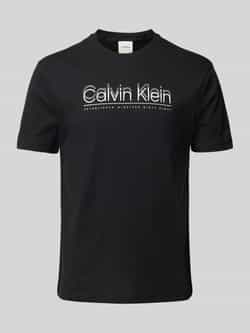 Calvin Klein T-shirt CP-DOUBLE LOGO T-SHIRT met groot logo-opschrift