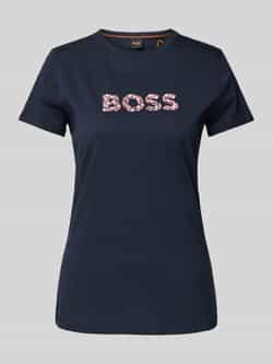 Boss Orange T-shirt met labelprint model 'Elogo'