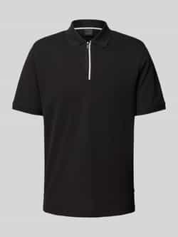 Bugatti Regular fit poloshirt met ritssluiting