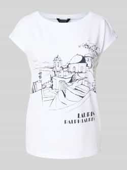 Lauren Ralph Lauren T-shirt met labelprint model 'GRIETA'