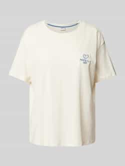 Jake*s Casual Pyjamabovendeel met stitchingdetail