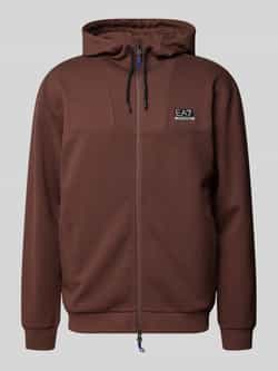 EA7 Emporio Armani Sweatjack met labelprint model 'VENTUS'