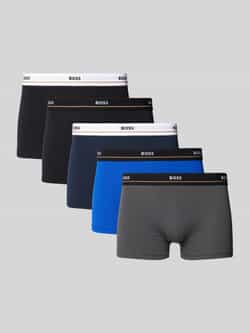 Boss Boxershort met elastische band met label in een set van 5 stuks