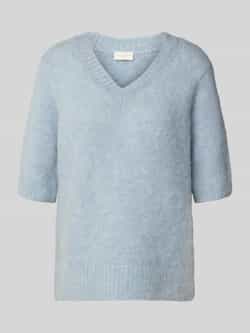 Milano italy Gebreide pullover met V-hals en 1 2-mouwen