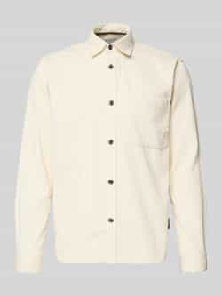 Tom Tailor Denim Relaxed fit ribcordoverhemd van puur katoen