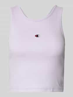 Champion Fitted fit korte top met labelstitching