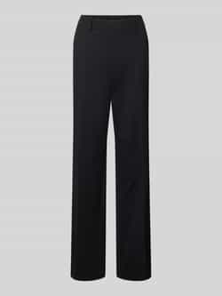 STEHMANN Straight leg stoffen broek met persplooien model 'Fenja'