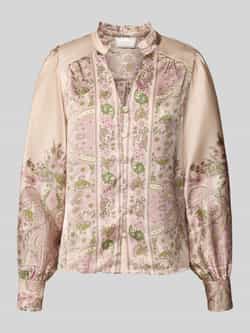 NEO NOIR Regular fit blouse met opstaande kraag model 'Massima'