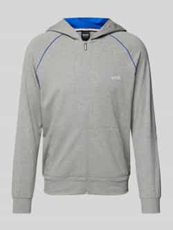 Boss Sweatjack met labelstitching model 'Mix&Match'