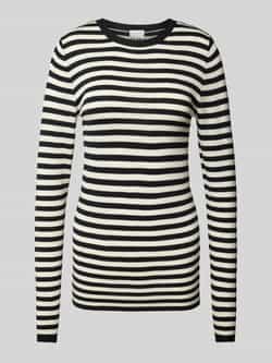 Ichi Gebreide pullover met ronde hals model 'DIANE'