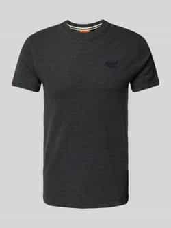 Superdry T-shirt met labelstitching