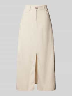 Soyaconcept Linnen rok met loopsplit model 'Ina'