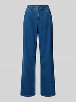 LANIUS Wide leg jeans met bandplooien model 'MARLENE'