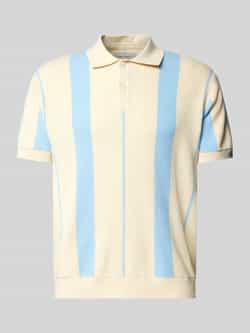 Blend Relaxed fit poloshirt met ribboorden model 'AMAL'