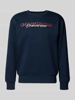 Tom Tailor Denim Regular fit sweatshirt van katoenmix