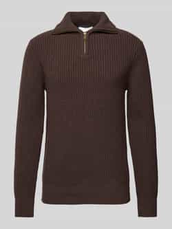 Selected Homme Gebreide pullover met ribboorden model 'LAND'