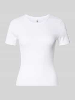 Only Slim fit T-shirt van katoenmix model 'VAL LIFE'