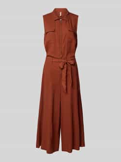 Soyaconcept Jumpsuit van linnenmix met schipperskraag model 'INA'