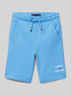 Tommy Hilfiger Teens Regular fit sweatshorts met labelprint
