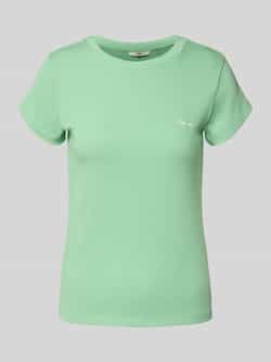 Pepe Jeans Regular fit T-shirt van mix van katoen en elastaan