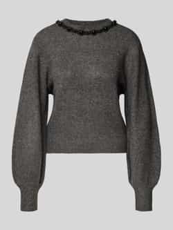 Only Regular fit gebreide pullover met siersteentjes model 'ELSA'