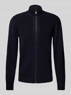 MCNEAL Regular fit gebreid jack met opstaande kraag