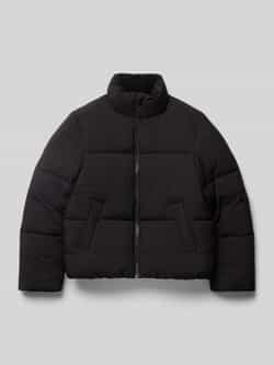 Tom Tailor Regular fit gewatteerd jack met opstaande kraag en mat oppervlak