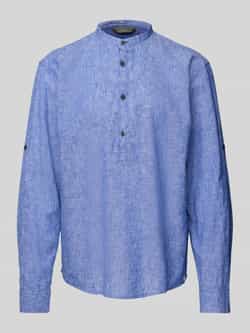 Tom Tailor Denim Overhemd met lange mouwen met aandeel linnen