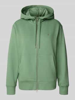 Gant Relaxed fit sweatjack van katoenmix met kangoeroezak