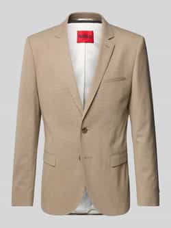 HUGO Slim fit 2-knoops colbert met reverskraag model 'Arti'