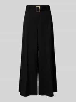 MAC Wide leg stoffen broek met vaste persplooien model 'CARLETTA'