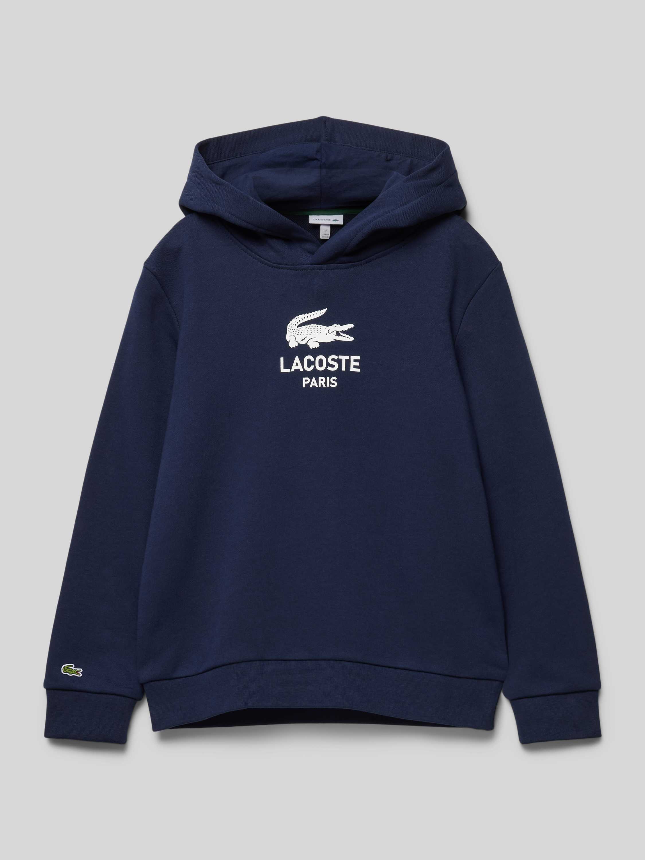 Lacoste Hoodie met labelprint